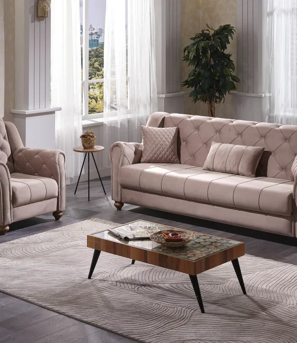 Kanepe Takımı Chester Kahve MEVA