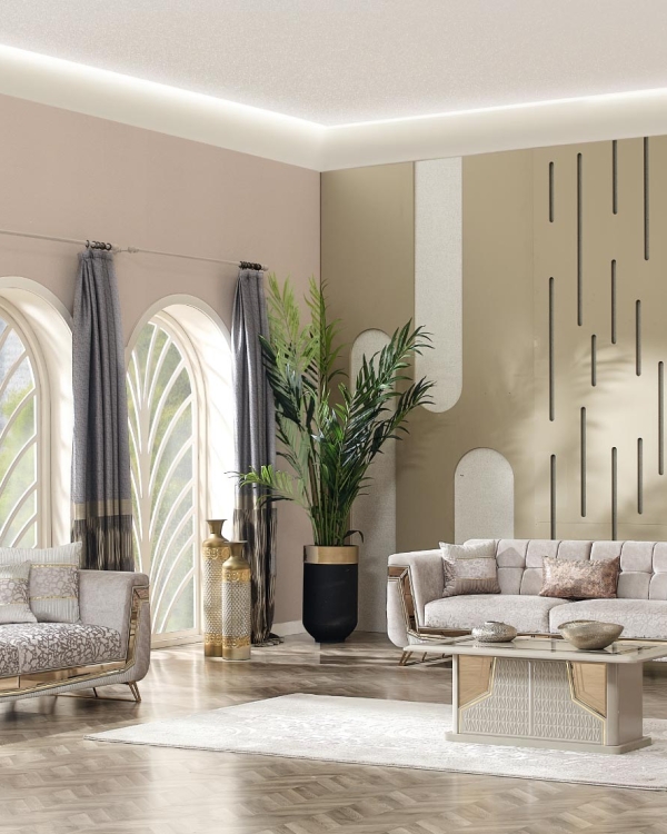 MAXİMO MİLANO KOLTUK TAKIMI GOLD